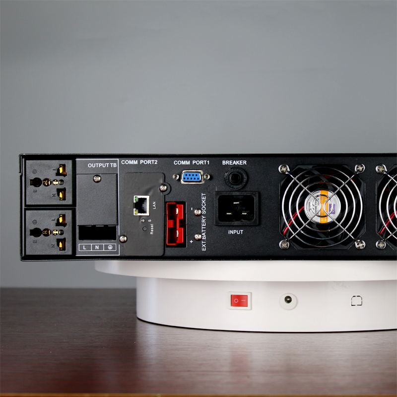 海迪尔外接48V锂电池UPS电源主机3KVA机架式服务器停电备用ET3KRS - 图1