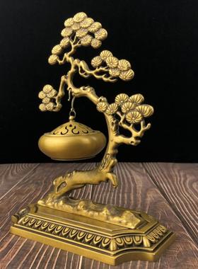 一件起批仿古铜吊炉松树吊炉博山炉 家居装饰创意礼品工艺品摆件