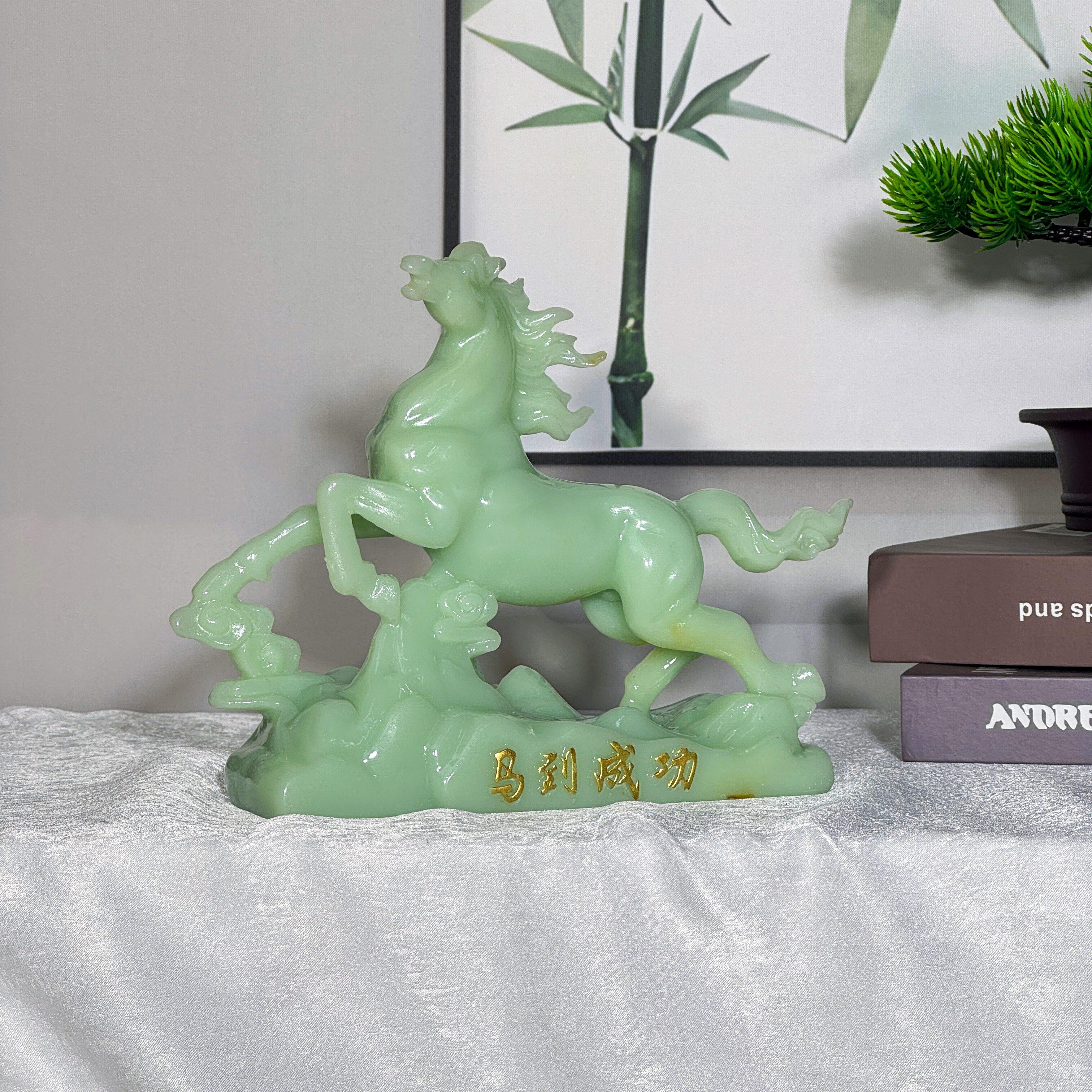 新中式马到成功摆件客厅电视柜酒柜书房办公室装饰品乔迁搬家礼物,淘宝优惠券,粉丝福利购,淘宝优惠卷