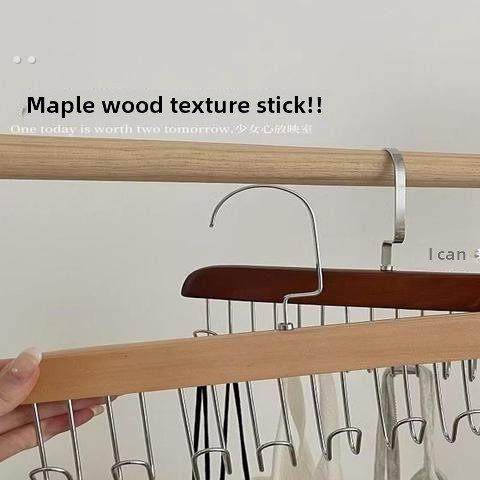 新型木吊架多功能贴身背心储藏神器家庭宿舍实木吊钩晾衣架,淘宝优惠券,粉丝福利购,淘宝优惠卷