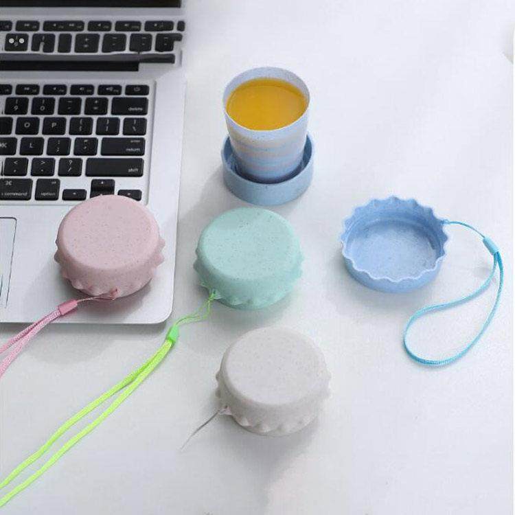 可折叠水杯便携式杯子漱口杯伸缩杯小麦旅行折叠杯旅游压缩杯户外,淘宝优惠券,粉丝福利购,淘宝优惠卷