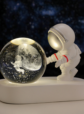 宇航员小夜灯USB插电发光男生礼