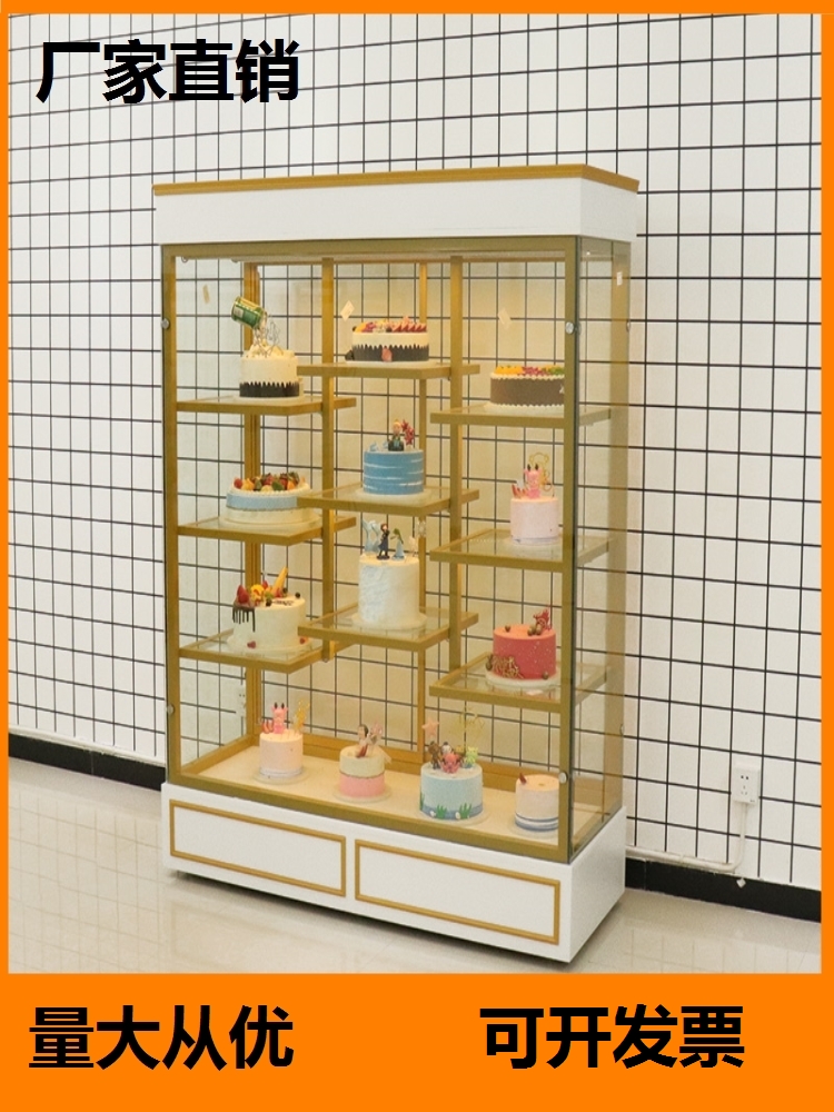 厂家直销蛋糕模型展示柜耐用模具结实铁艺展架柜子陈列玻璃面包-图0