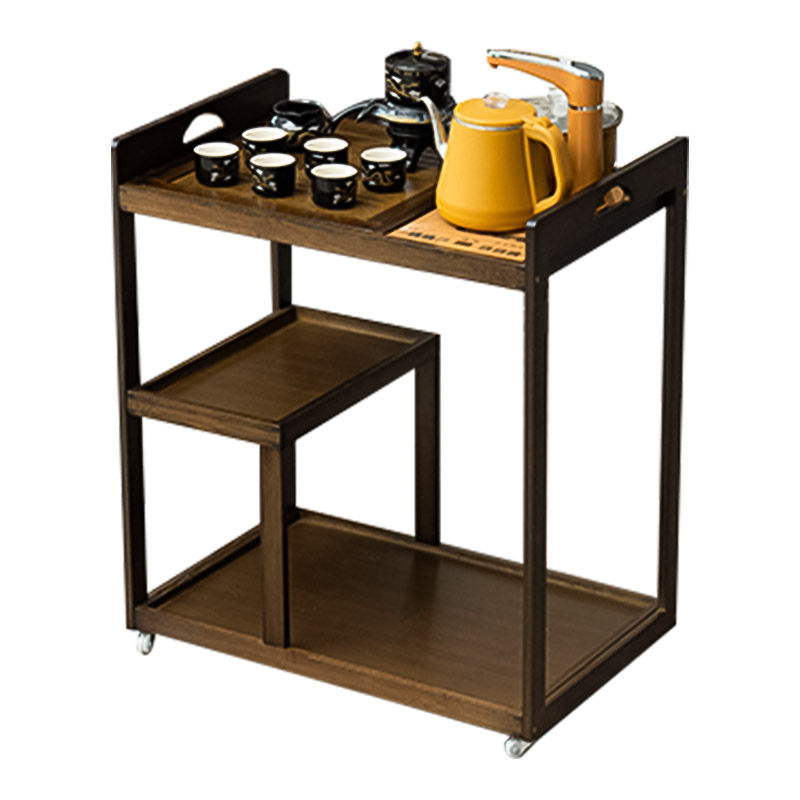 Mobile tea table tea table household tea cabinet simple small tea cart tea tray Kung Fu tea set tea rack