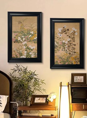 入户玄关装饰画中古风挂画客厅墙面装饰沙发背景墙壁画墙上壁饰画