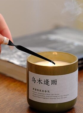 南窗物  香薰蜡烛工具三件套装烛芯剪灭烛罩灭烛勾托盘黑色