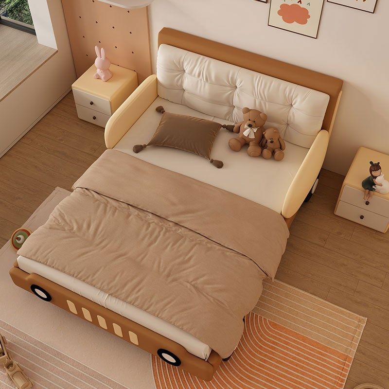 TYQ63汽车床实木儿童床男孩带护栏床卧室小学生1.5M悬浮简约男生,淘宝优惠券,粉丝福利购,淘宝优惠卷