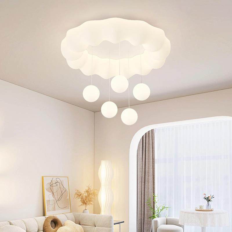 现代简约创极简泡泡云朵主卧室奶油风儿童房简约南瓜卡通吸顶灯,淘宝优惠券,粉丝福利购,淘宝优惠卷