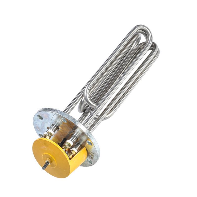 140法兰加热管蒸烫机锅炉水箱加热棒 空气干烧电热管不锈钢加热管 - 图3