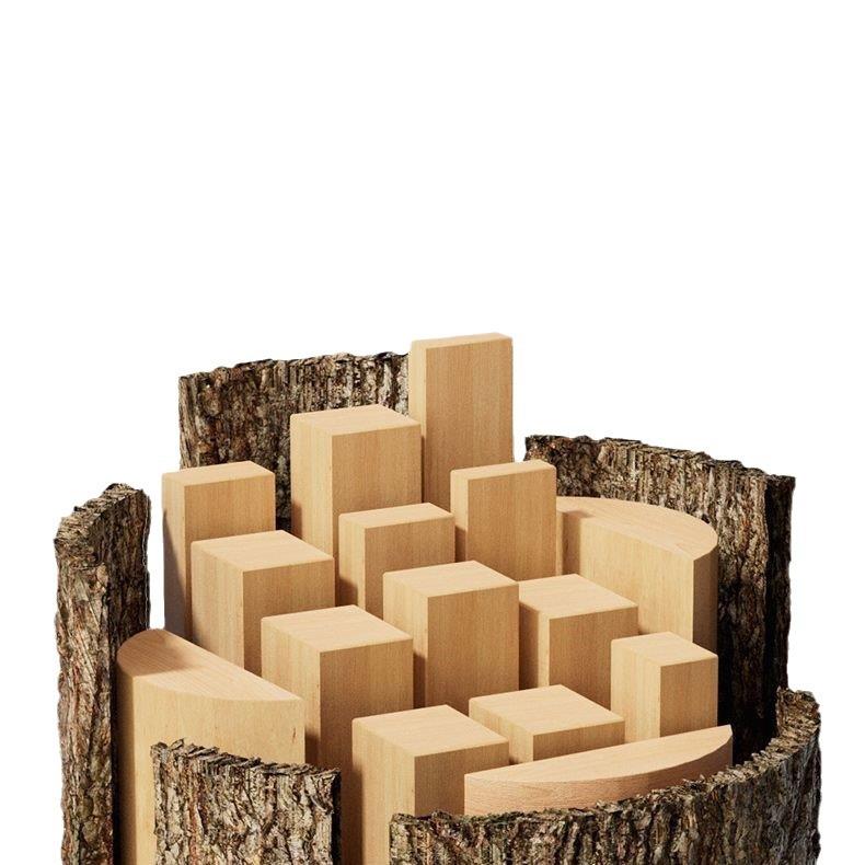 Children's study table, primary school student desk, curved writing table, household liftable solid wood desk and chair set