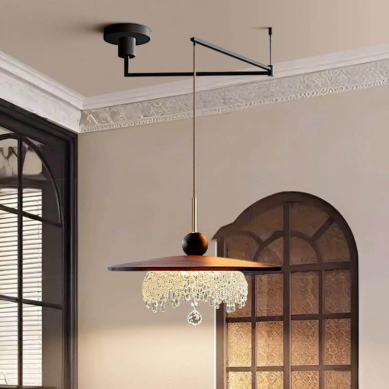 中古风升降餐厅冰山水滴复古玄关床头智能触摸美式小吊灯轻奢极简,淘宝优惠券,粉丝福利购,淘宝优惠卷