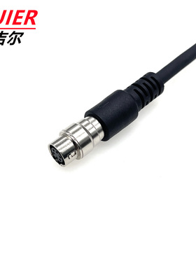 工业相机电源线6针6pin6芯HR10A-6P-工业相机航空插头圆形连接器