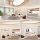 Shanghai Medical Living Beauty Salon Skin Management Nail Art and Eyelashes Shop Health Hall Physical Store Decoration Design
