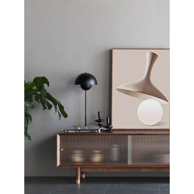 现代简约北美黑胡桃木玻璃电视柜实木试听柜客厅家具新款茶几组合,淘宝优惠券,粉丝福利购,淘宝优惠卷