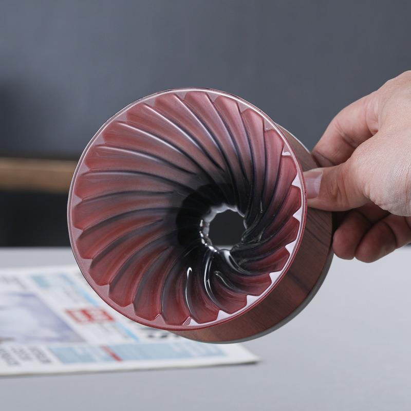 手冲玻璃咖啡壶V60滤杯咖啡过滤器漏斗分享壶滴漏壶挂耳过滤杯 - 图0