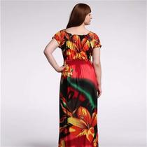 Plus size Womens bohemian Dress Ice Ice Silk Resort Beach