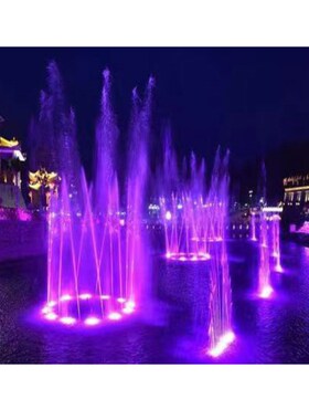 不锈钢大型音乐喷泉户外公园广场旱地波光直喷设备承接各类水景