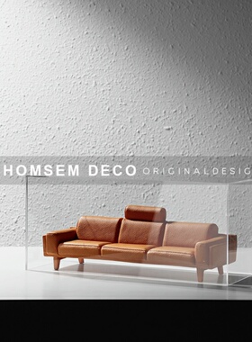 现代高端亚克力微缩别墅s软装饰展示盒样板间书房客厅玄关艺术摆