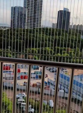 阳台窗户隐形防盗网儿童防护网防猫不锈钢钢丝网广州佛山上门安装