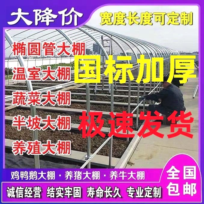 养殖大棚全套骨架家用温室种植专业养鸡棚羊棚牛棚养猪蔬菜 - 图0