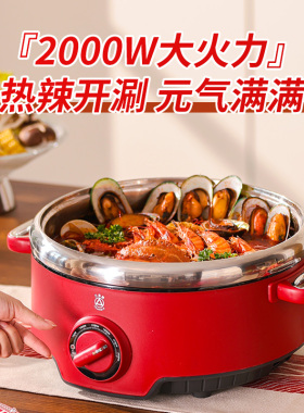 三角牌不锈钢多功能电煮蒸煮锅