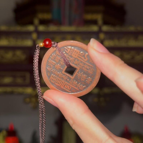 【道道】紫金花钱锦囊 - 图1