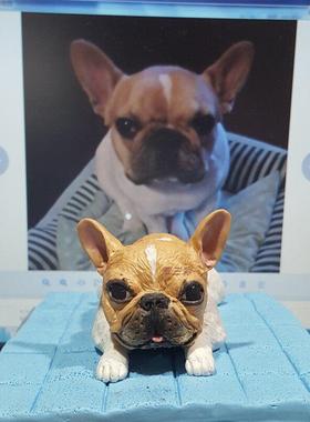 照片定制创意手工软陶宠物狗狗公仔玩偶模型去世生日纪念品摆件