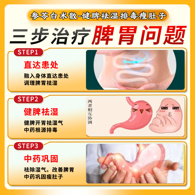 参苓白术散中药官方旗舰店脾虚湿气重健脾舌头裂纹有齿痕祛湿气药