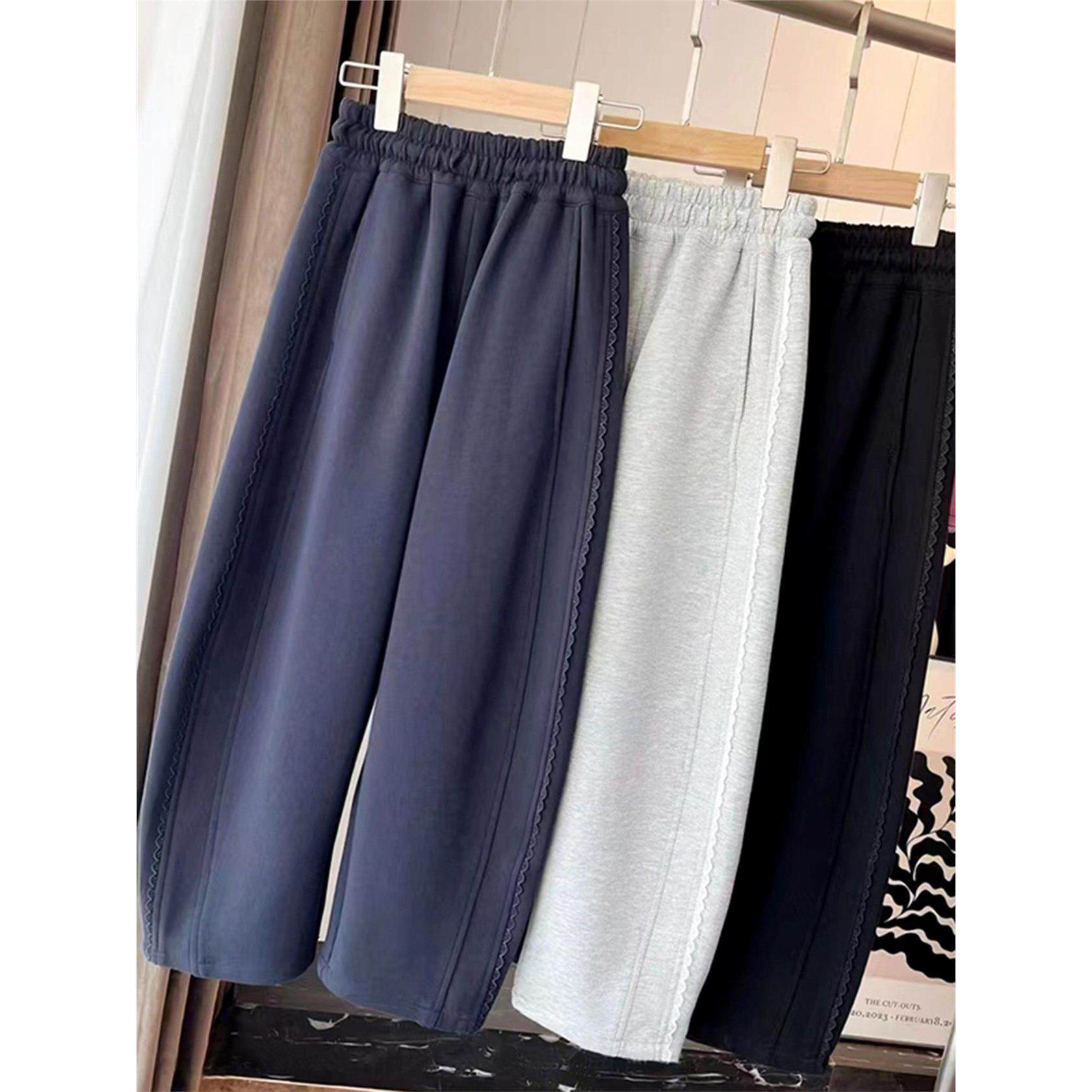 英国DGKP2025秋冬季新款女童裤子儿童运动裤女孩加绒款卫裤弯刀裤,淘宝优惠券,粉丝福利购,淘宝优惠卷