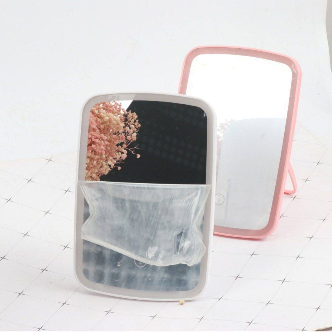 跨境新款亚马逊led支架化妆镜桌面台式触摸补妆镜带灯智能调节补,淘宝优惠券,粉丝福利购,淘宝优惠卷