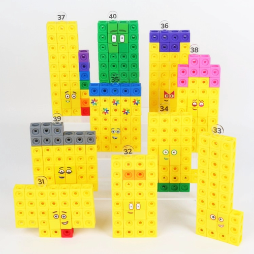 数字积木方块numberblocks1-100数学数感教具儿童益智拼搭玩具新 - 图1