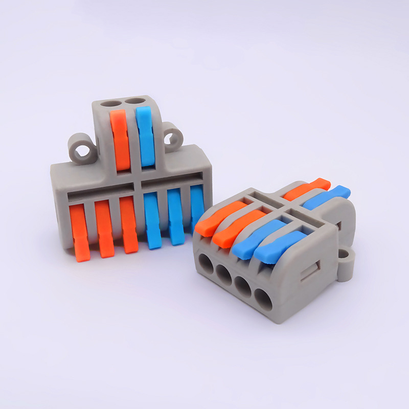 二进四出42电线连接器 零火分线器一进多出2.5平筒灯快速接线端子 - 图3