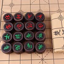 Manufacturer Direct Selling China Chess Black Sandalwood Solid Wood Chinese Chess Blood Sandalwood Branches Red Wood Chinese Chess Wood Carving Pendulum Pieces