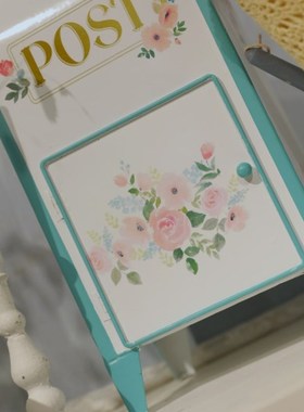 站立式信箱桌面摆件家居饰品收纳盒花园杂货