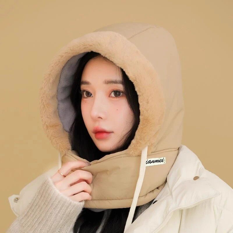 【下单立减50】冬季保暖雷锋帽加绒加厚防寒一体帽户外防风骑行DJ