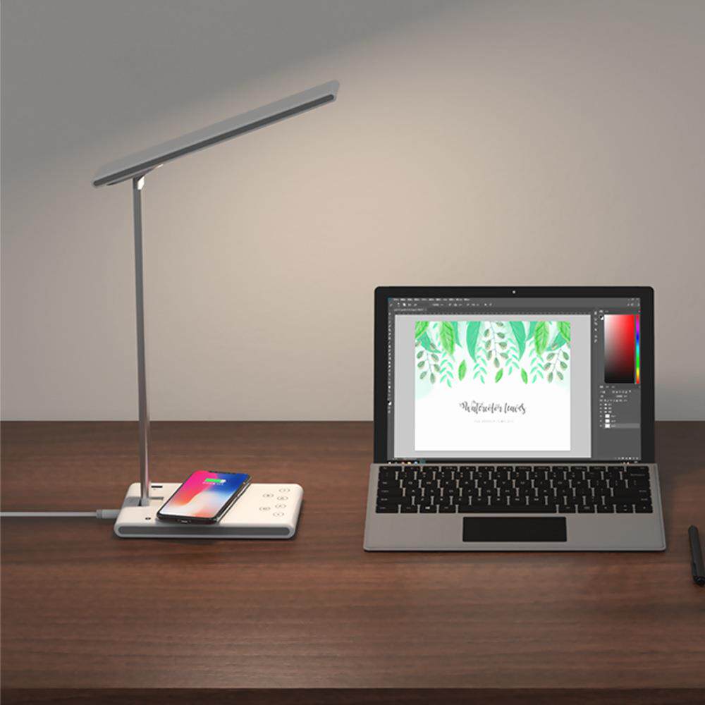 LED护眼学习台灯可充电插电学生宿舍阅读灯超亮可便携式折叠国AA - 图1