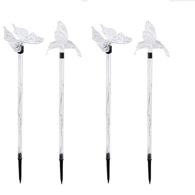 户外太阳能蜂鸟蜻蜓蝴蝶向日葵地插灯庭院景观装饰灯防水过道草坪 - 图3