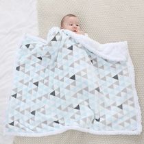 Baby Blanket Warm Fleece Thermal Newborn Soft Stroller Sleep