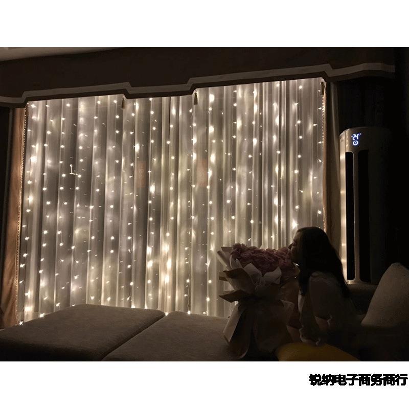 皮线窗帘灯LED灯串阳台落地窗装饰灯冰条灯瀑布灯卧室客厅氛围灯 - 图2