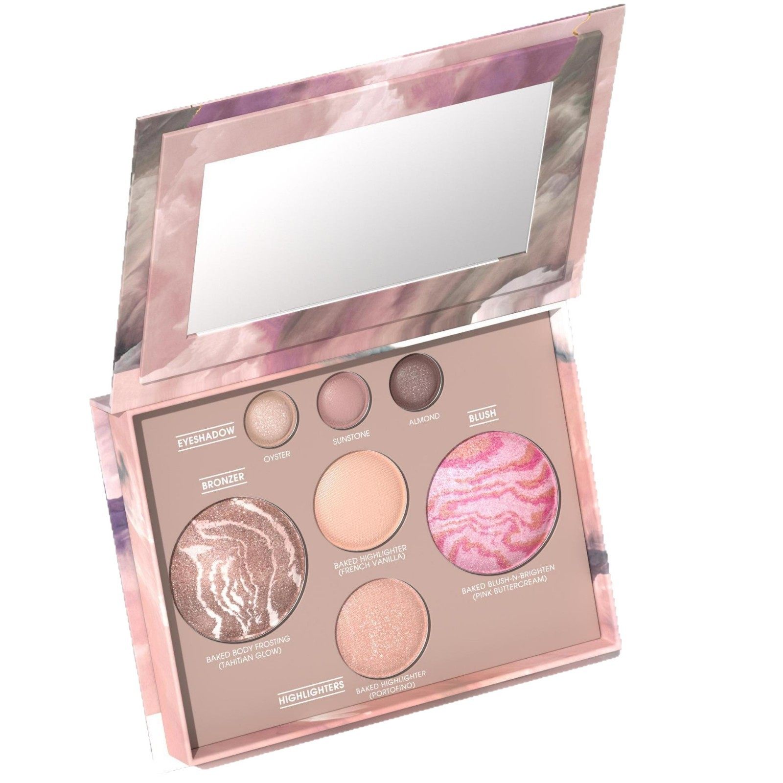 跨境DUNUF 7色修容盘亮闪眼影腮红盘高颜值持久高光珠光亮晶美妆,淘宝优惠券,粉丝福利购,淘宝优惠卷