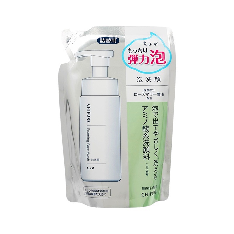 CHIFURE/千肤恋氨基酸系泡沫洁面180ml替换装保湿洗面奶千妇恋