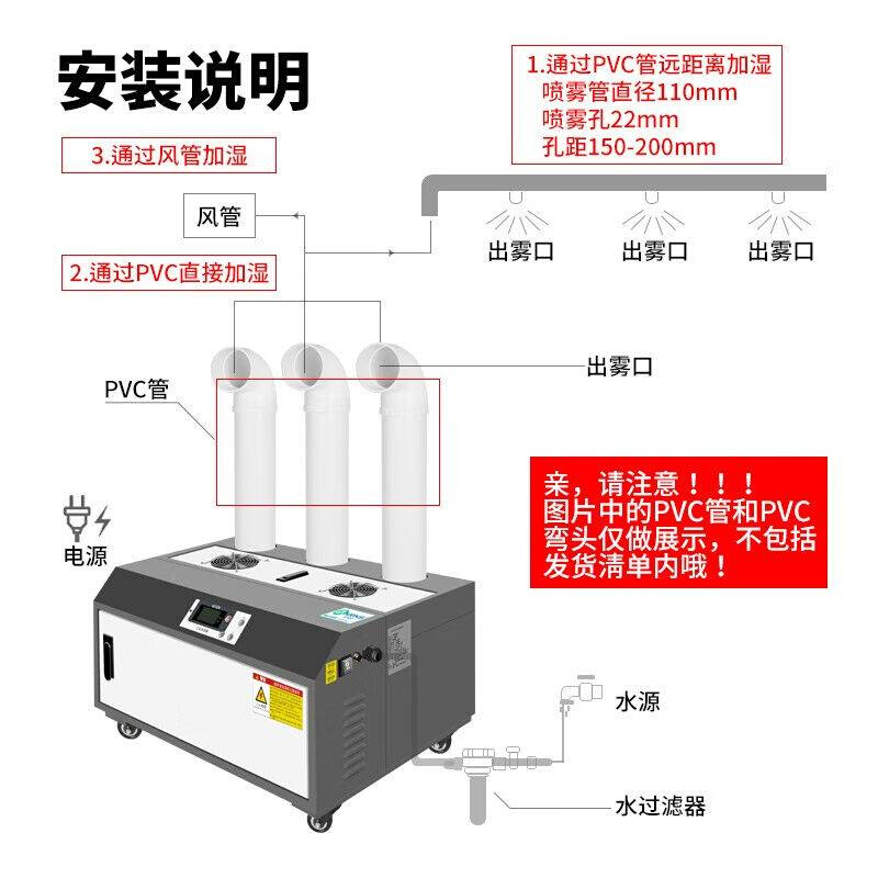 工业工厂加湿器量超声波大型回潮机车间大雾加湿商用超市蔬 - 图2