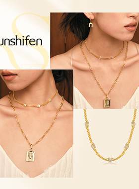 SunshifenThe Lattice窗棂系列窗形状短项链
