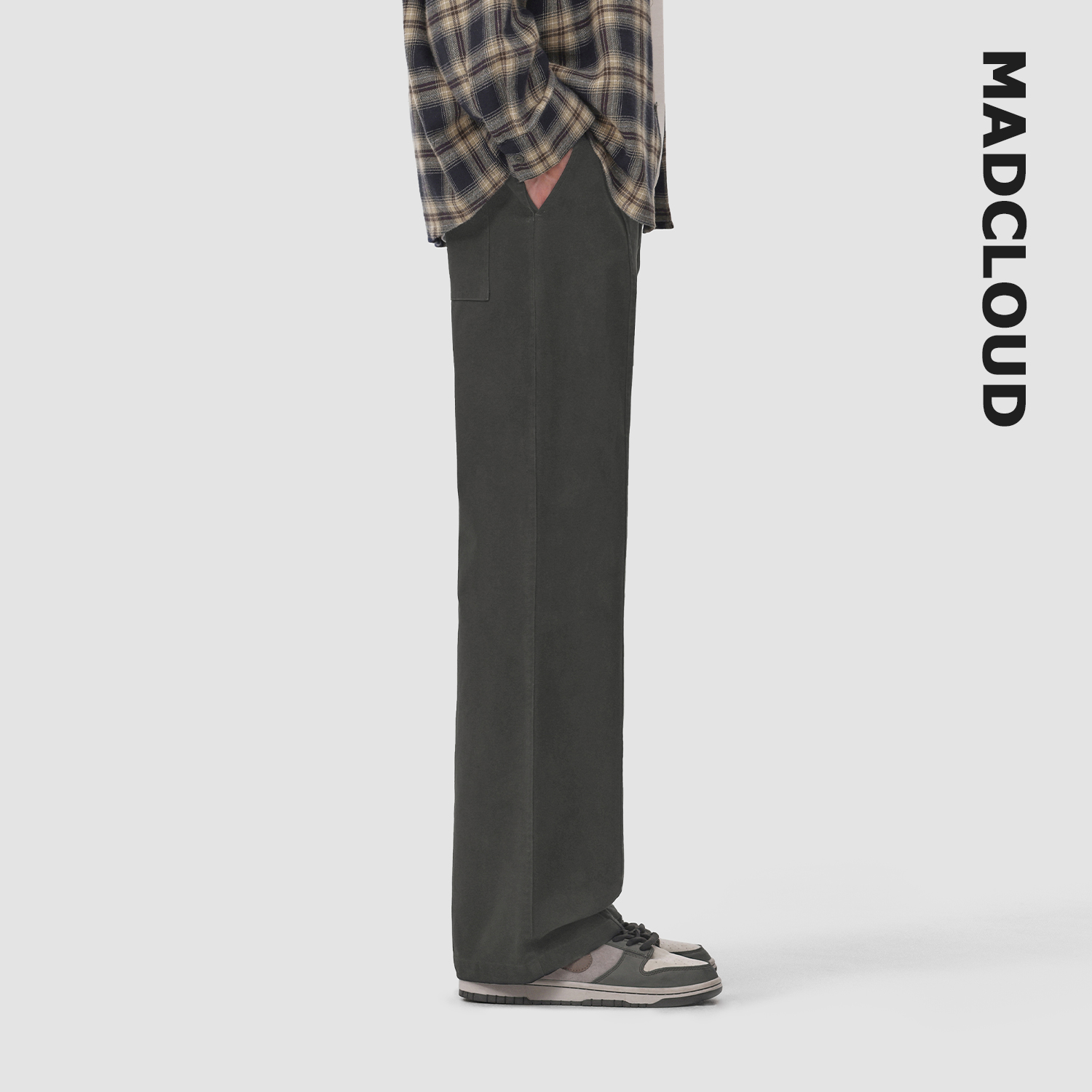 MAD官方 | 迈克罗德 美式高街水洗做旧工装裤春秋cargo男士休闲裤 - 图0