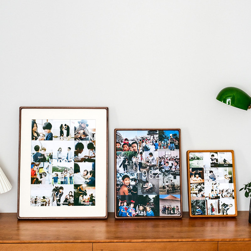 洗照片做成相框定制diy高级感摆台实木装裱框挂墙一周岁纪念礼物,淘宝优惠券,粉丝福利购,淘宝优惠卷