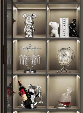 贝红汉美暴力熊酒架224新款客厅酒柜24011801高端大上档气次软0装