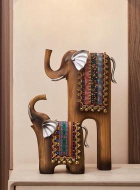 风柜覆古中轻奢艺术古大象摆饰办公室玄关客厅电视台面侘54549995