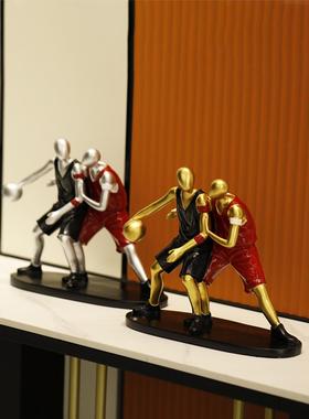 现代品简约创意216-LQ篮篮球轻摆办件家居电视酒柜装饰公室书房奢