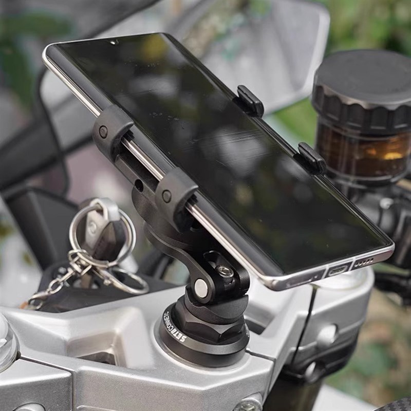 SETES跑车仿赛跑车专用手机导航支架滤K震快锁套装方向立柱安装位 - 图3