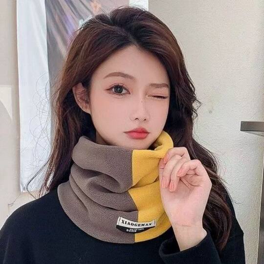New autumn and winter windproof and versatile color matching warm scarf